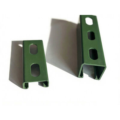 Good price Galvanized Steel Unistrut 41x41 Slotted Channel For HVAC Electrical Oval Hole Slotted C Channel online