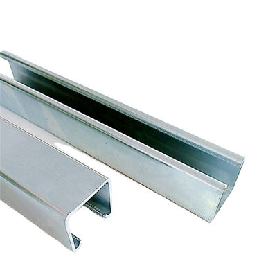 Good price Customized Solid Strut Channel 41×21 Mm Pre Galvanized Steel Mounting Rail online