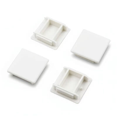 Good price Custom Size White Plastic Strut End Caps 41x41mm For Galvanized Slotted Unistrut Strut Channel online