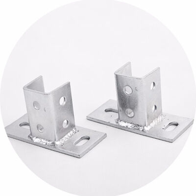 Good price Hot Dip Galvanized Solar Mounting Bracket Base Custom Hole Pattern online