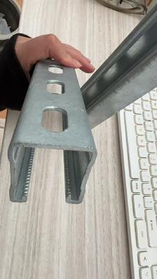 Goede prijs Heavy Duty HDG Strut Channel 41x62 41x41 mm 2.5 mm Wanddikte voor Pijpbevestiging Zonne-energie Montage online