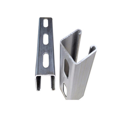 Qualidade Pre-Galvanized Steel Strut Channel 1-5/8 x 1-5/8 Inch 12 Gauge Slotted Unistrut Profile fábrica