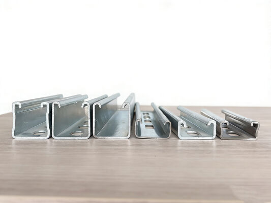 Kwaliteit Pre-Galvanized Steel Strut Channel 13/16 x 1-5/8 Inch 12 Gauge Slotted Shallow Profile fabriek